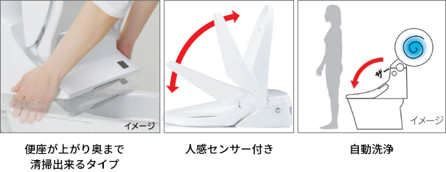 機能を選ぶタンクレスのトイレ